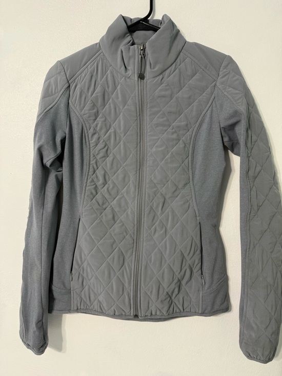 Athleta Jackets & Blazers - Athleta Grey Quilted Full-Zip Active Quilted Jacket